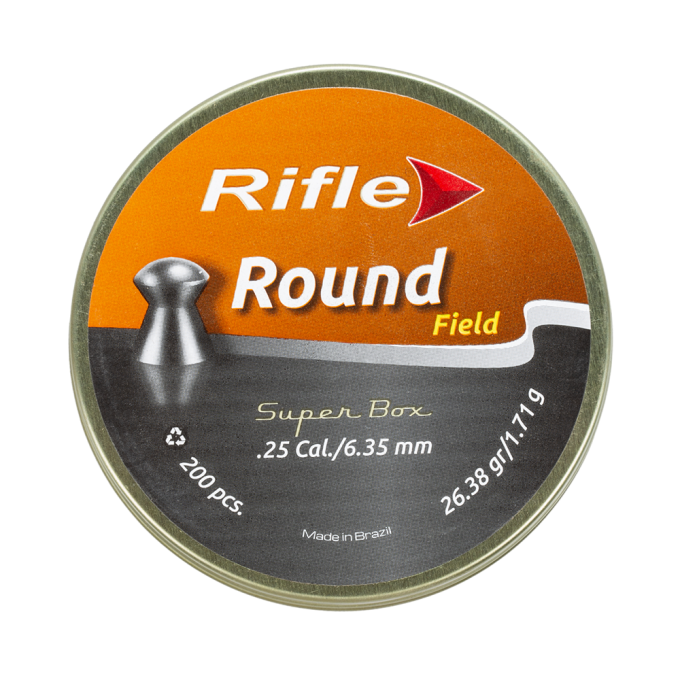 Пуля пневматическая RIFLE FIELD SERIES ROUND 6,35мм, 1,71гр. (200 шт.) 00227155 Пуля пневматическая RIFLE FIELD SERIES ROUND 6,35мм, 1,71гр. (200 шт.) 00227155